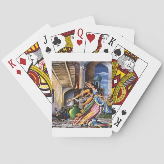 Hafiz (Sun & Earth) Love Quote Speelkaarten (Achterkant)