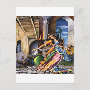 Hafiz (Zon & Aarde) Liefdescitaat Briefkaart