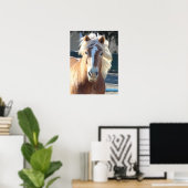 Haflinger Horse Poster (Thuiskantoor)