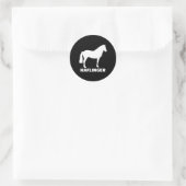 Haflinger Horse Ronde Sticker (Tas)