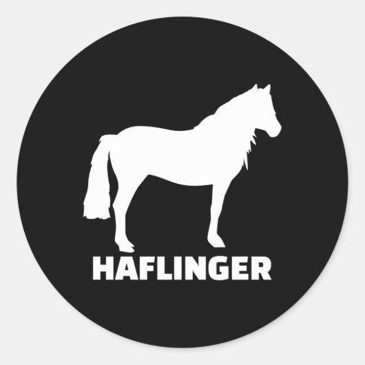 Haflinger Horse Ronde Sticker (Voorkant)
