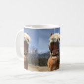 Haflinger Horse Smile Mok. Koffiemok (Voorkant links)