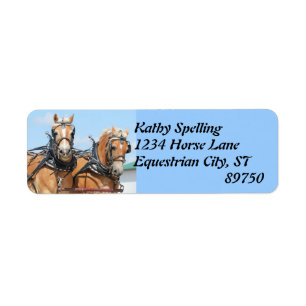 Haflinger Horses Etiket