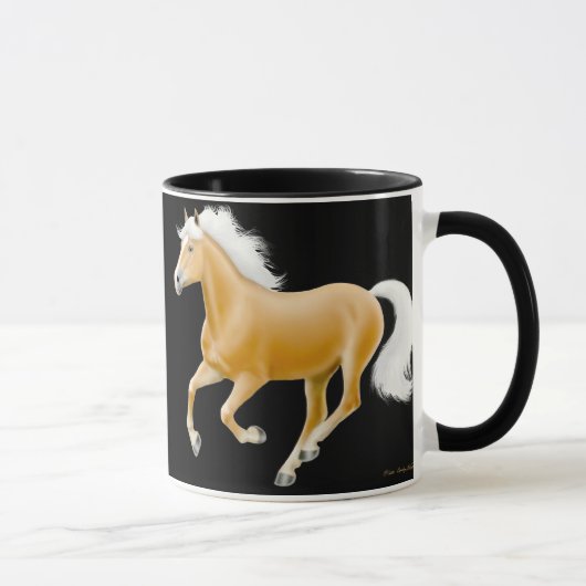 Haflinger Palomino Cheval Mug (Droite)