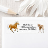 Haflinger Palomino Paard Label (Insitu)