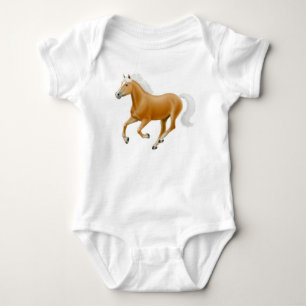 Haflinger Palomino Pony Baby Eén stuk Romper