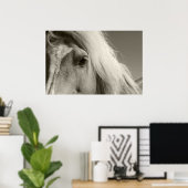 Haflinger Porträt - Horse - cheval Poster (Thuiskantoor)