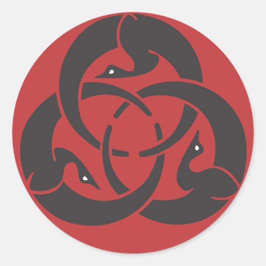 Hagakure Round Sticker (Voorkant)