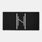 Hagalaz BW Desk Mat (Recto)