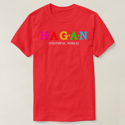 Hagan Youthful Noble T-shirt (Design voorkant)
