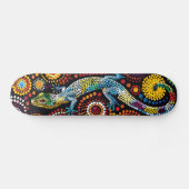 Hagedis - Aboriginal Style - Skateboard Deck (Horizontaal)