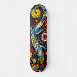 Hagedis - Aboriginal Style - Skateboard Deck