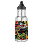 Hagedis Bladeren & Kleur  Waterfles (Rechts)