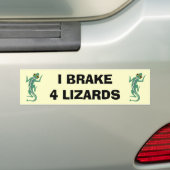 hagedis bumpersticker (Op auto)