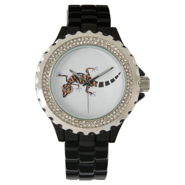 Hagedis - Cool GECKO - Bedreigd dier - Natuur Horloge (Voorkant)