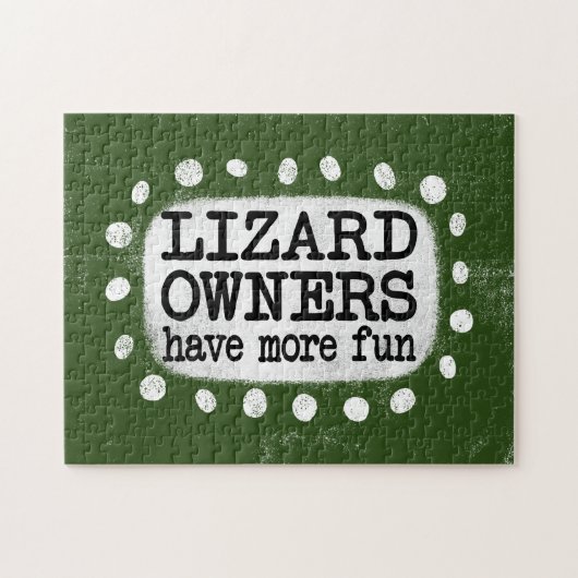 Hagedis eigenaren hebben meer leuke puzzel puzzel (Horizontaal)