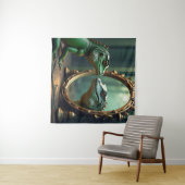 Hagedis en krokodillenspiegel ontmoeten wandkleed (In Situ (horizontaal))