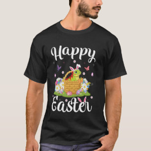 Hagedis Happy Pasen Eierenjacht Konijn Oor Hagedis T-shirt
