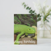 Hagedis in de tuin Gefeliciteerd met je verjaardag Briefkaart (Staand voorkant)