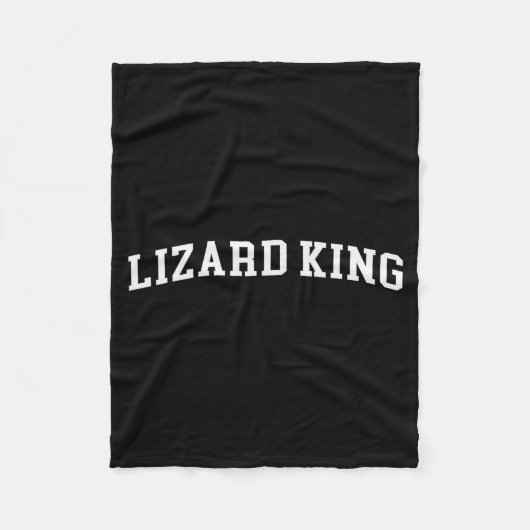 Hagedis Koning Fleece Deken (Voorkant)