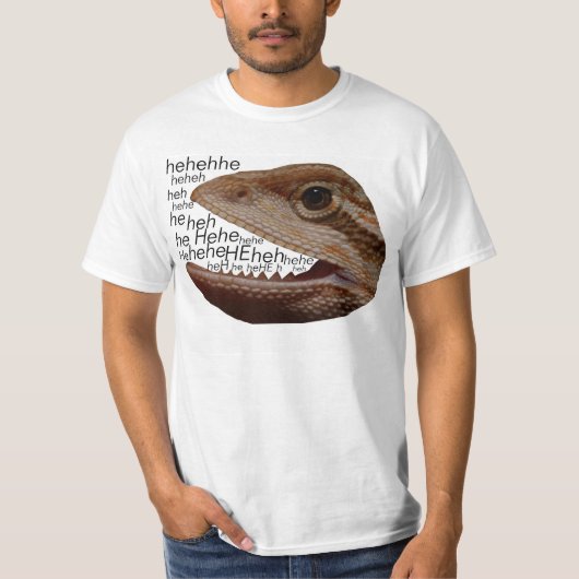 hagedis lacht shirt (Voorkant)