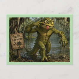 Hagedis man van South Carolina Briefkaart