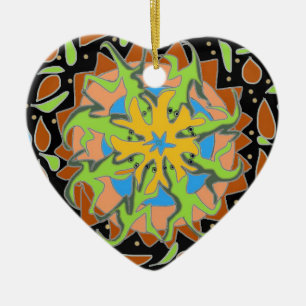 Hagedis Mandala Keramisch Ornament