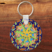 Hagedis Mandala Sleutelhanger (Achterkant)