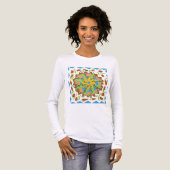 Hagedis Mandala Tri-Blend Shirt (Voorkant)