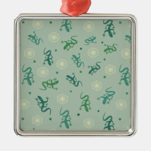 hagedis metalen ornament