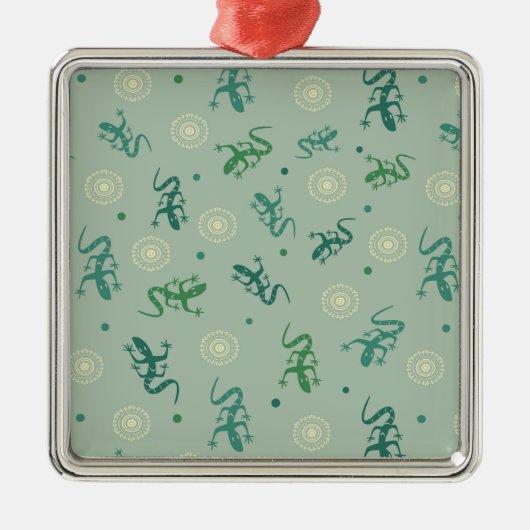 hagedis metalen ornament (Voorkant)