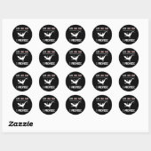 hagedis nog een reptiel dat ik herhaal ronde sticker (Vel)