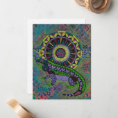 hagedis notitiekaartje (Voorkant / Achterkant in situ)