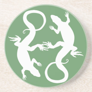 hagedis Onderzetters Reptiel Art Decor Lizard Gift