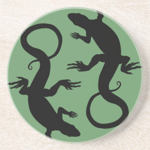 hagedis Onderzetters Reptiel Art Decor Lizard Gift