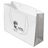 hagedis op een tak groot cadeauzakje (Achterkant Gekanteld)