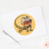 hagedis ronde sticker (Envelop)