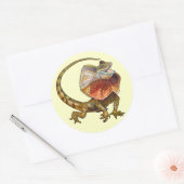 hagedis ronde sticker (Envelop)