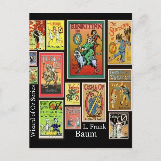 hagedis van Oz L Frank Baum Collage Briefkaarten (Voorkant)
