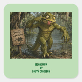 Hagedisman van South Carolina Cryptid Sticker