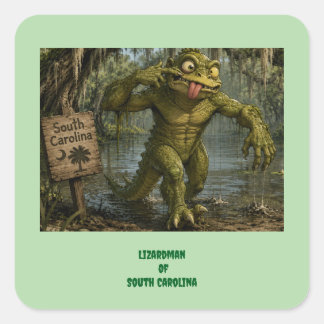 Hagedisman van South Carolina Cryptid Sticker
