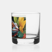 Hagedissenbladeren & kleur Whiskey glas (Links)