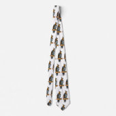  hagelvogel cartoon illustratie stropdas (Achterkant)