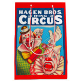 Hagen Brothers Circus poster print 1950 jaren Medium Cadeauzakje (Achterkant)