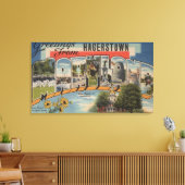 Hagerstown, Maryland - Grote letterscènes Canvas Afdruk (Insitu (Woonkamer))