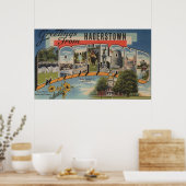 Hagerstown, Maryland - Grote letterscènes Poster (Keuken)