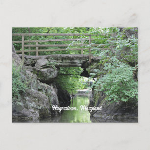 Hagerstown, MD stenen brug Briefkaart