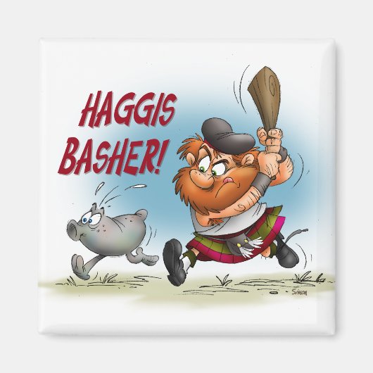Haggis Basher Magneet (Voorkant)