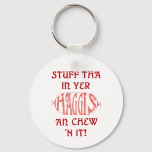 Haggis Funny Scottish Sleutelhanger