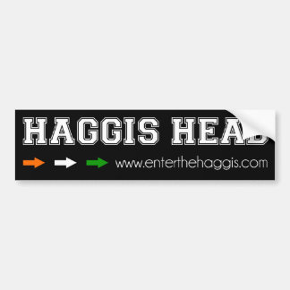 HAGGIS HEAD BUMPERSTICKER
